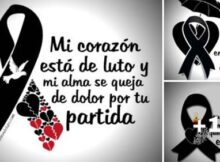 10 lazos de luto con frases de duelo