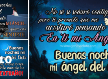 buenas noches hasta el cielo mi angel