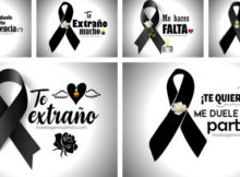 lazo de luto con frases